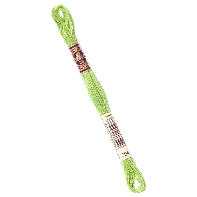 DMC Embroidery Floss - 704 Bright Chartreuse