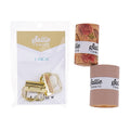 Walk, Don't Run Key Fob Kit - Summertime Cork & Beige Pebble Faux Leather Alternative View #1