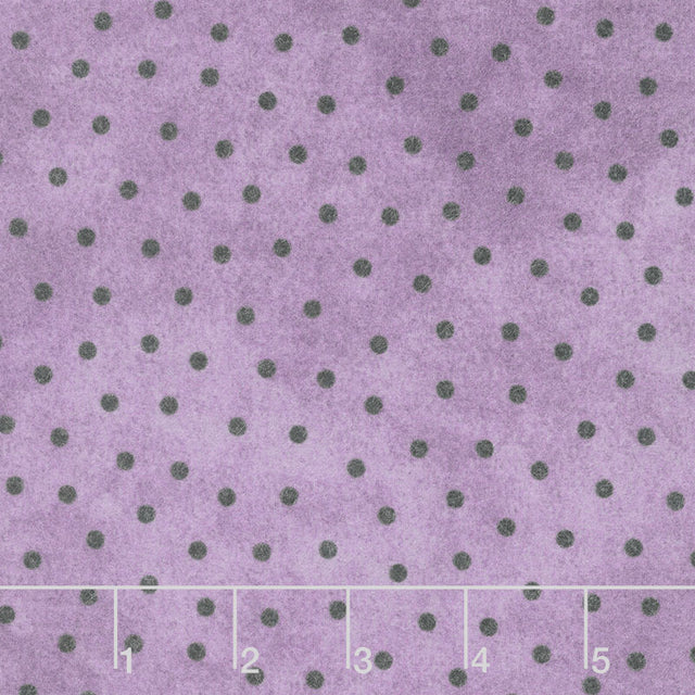 Woolies II Flannel - Polka Dots Purple Yardage Primary Image