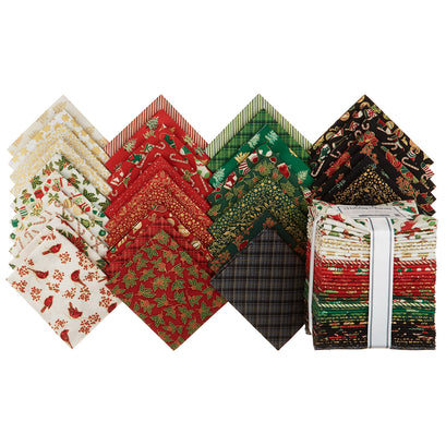 Holiday Charms - Holiday Colorstory Metallic Fat Quarter Bundle