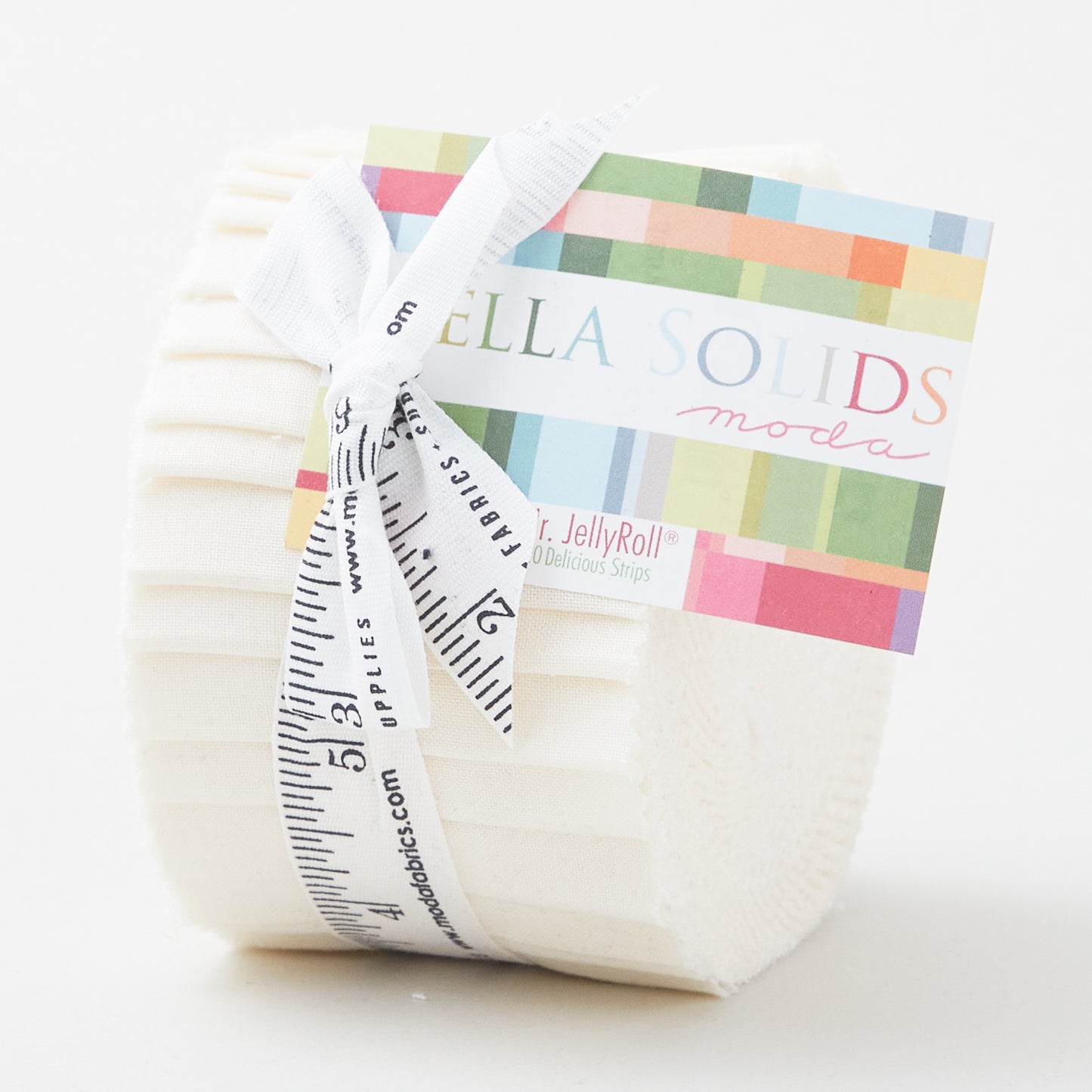 Bella Solids Ivory Junior Jelly Roll Primary Image