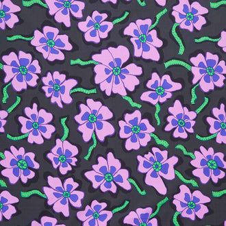 Kaffe Fassett Collective - August 2023 Camo Flower Black Yardage