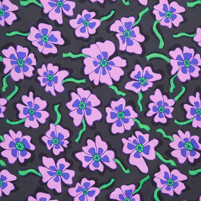 Kaffe Fassett Collective - August 2023 Camo Flower Black Yardage
