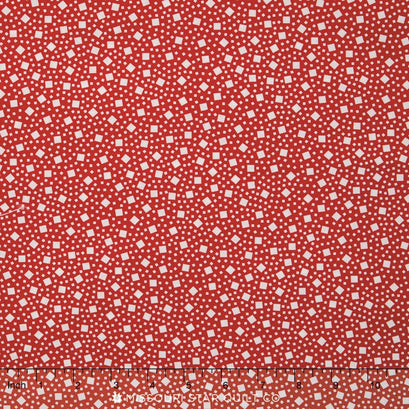 Penny's Pets - Red Squares Yardage