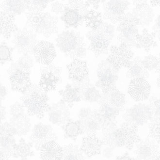 Holiday Flourish - Snow Flower Taupe Colorstory Snowflakes Ice Metallic Yardage