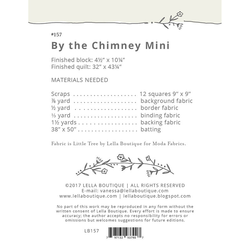 Digital Download - By the Chimney Mini Pattern
