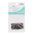 Emmaline Oval Handmade Bag Label - Gunmetal Alternative View #1