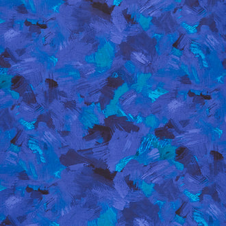Brushy - Brushstrokes Peacock Yardage