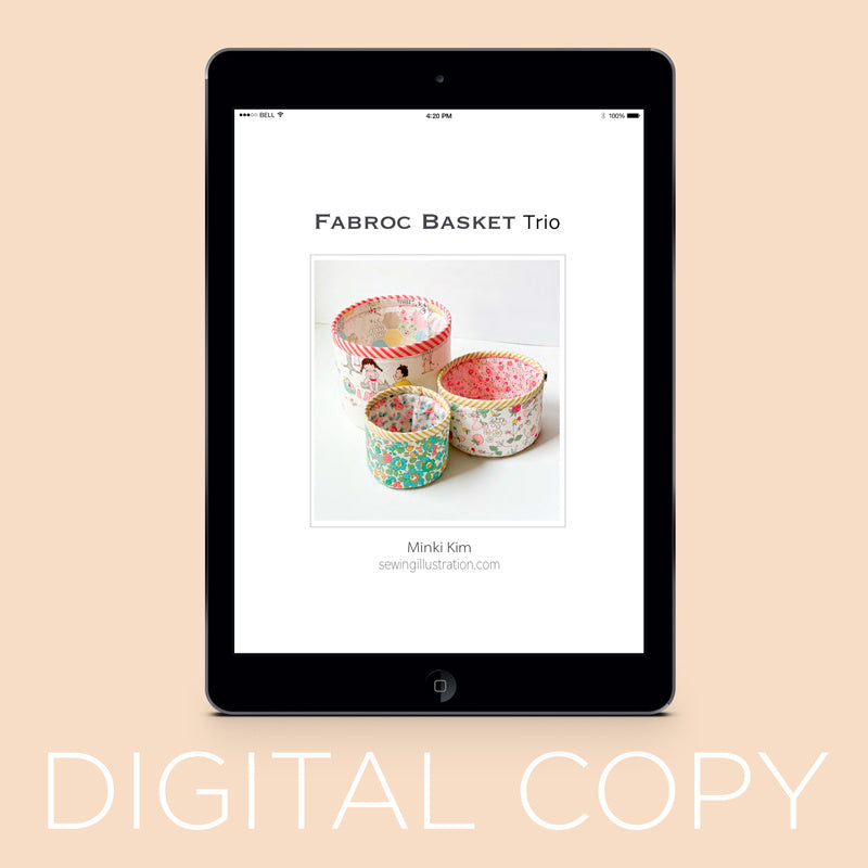 Digital Download - Fabric Basket Trio Pattern Primary Image