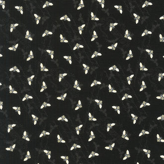 In Bloom - Bee Toss Black Yardage