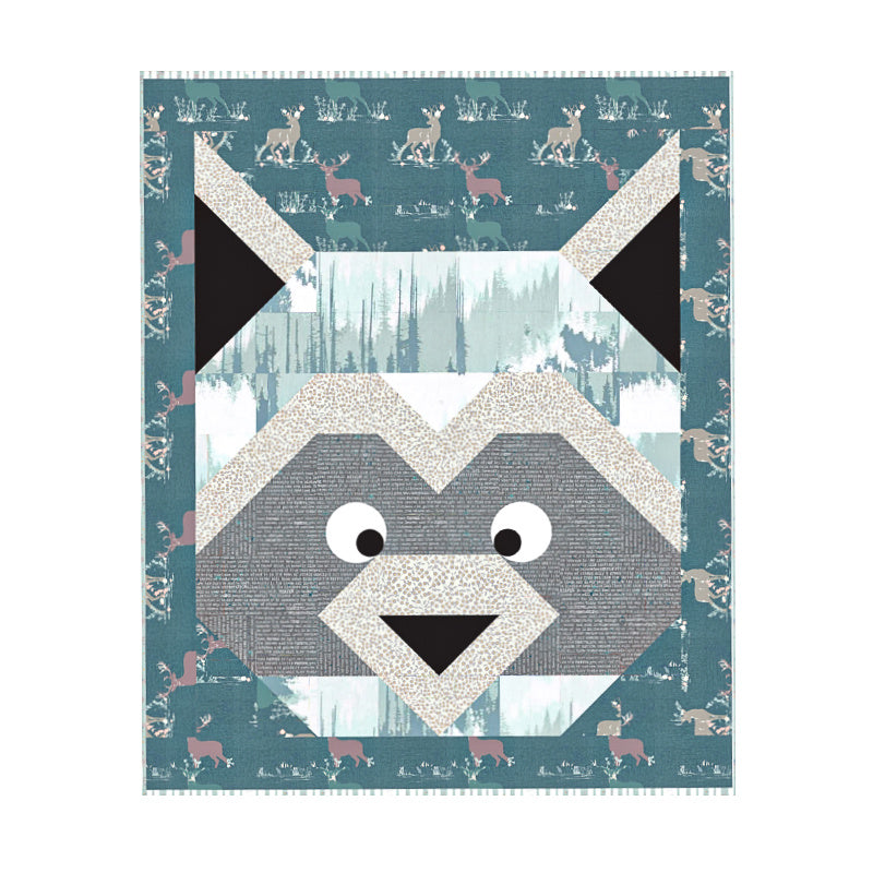 Digital Download - Rain the Raccoon Quilt Pattern Alternative View #1