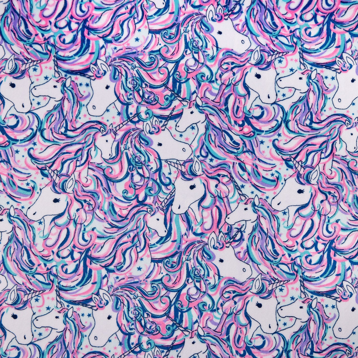 Cuddle® Prints - Be A Unicorn Fuchsia Digitally Printed Yardage Primary Image