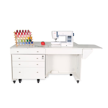 Kangaroo & Joey Sewing Cabinet - Ash White Alternative View #1