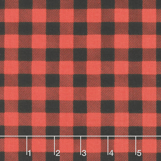 Holly Berry Tree Farm - Buffalo Plaid Berry Red Yardage