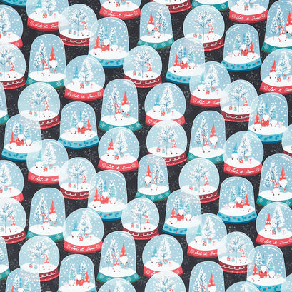 Gnome for Christmas - Gnome Snow Globe Multi Yardage