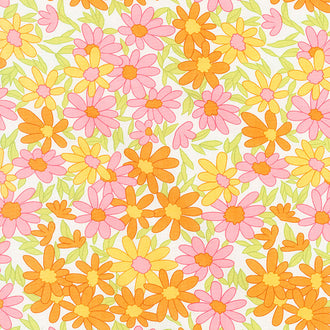 A Blooming Bunch - Daisy Chain Cloud Yardage