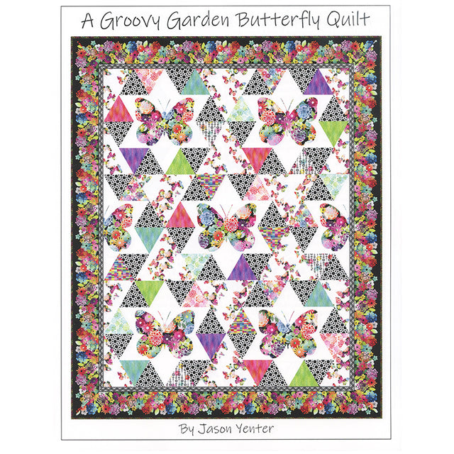 A Groovy Garden Butterfly Quilt Pattern Primary Image