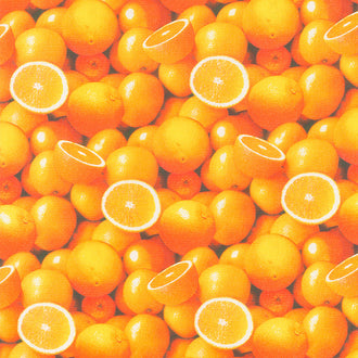 A La Carte - Orange Multi Digitally Printed Yardage