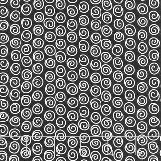 A Spooky Good Time - Swirls Midnight Yardage