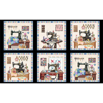 A Stitch In Time Fabric Panel