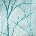 A Walk on the Path - Teal Branches Metallic Yardage Alternative View #1