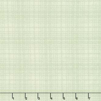 A Wooly Garden - Wool Plaid Light Green Yardage
