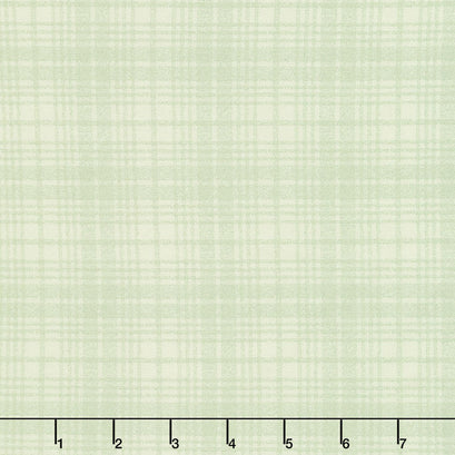 A Wooly Garden - Wool Plaid Light Green Yardage