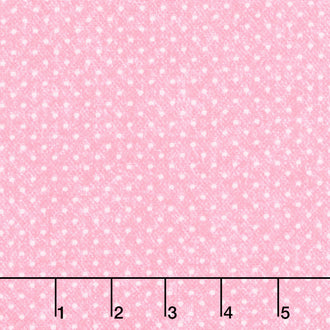 A Wooly Garden - Wooly Dots Pink Yardage