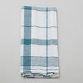 Tea Towel - White & Light Blue Large Check Alternative View #1