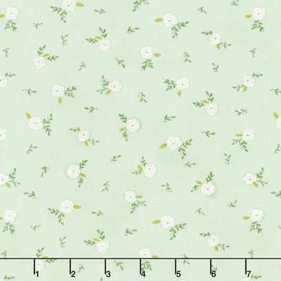 Happiness Blooms - Tossed Blooms Fern Yardage