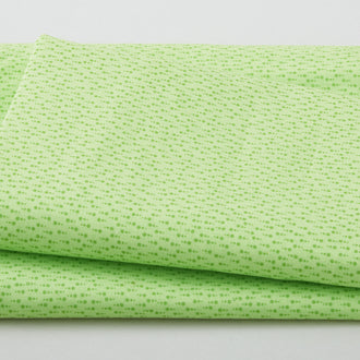 Raindrops - Dots in Rows Lime 3 Yard Cut