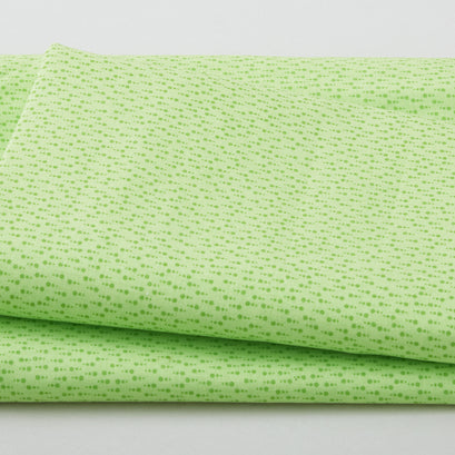 Raindrops - Dots in Rows Lime 3 Yard Cut