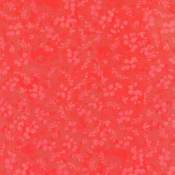 Fusions Wide - Leaves Cardinal 108" Wide Backing Primary Image