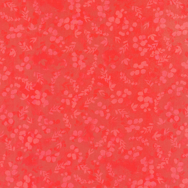 Fusions Wide - Leaves Cardinal 108" Wide Backing Primary Image