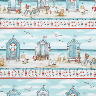 Beach Therapy - Beach Border Stripe Sand Multi Yardage