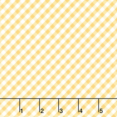 Spring Gardens - Gingham Yellow Yardage