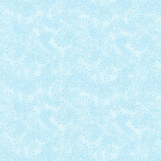 Wilmington Essentials - Swirling Leaves Arctic Blue Yardage