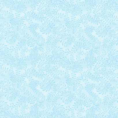 Wilmington Essentials - Swirling Leaves Arctic Blue Yardage