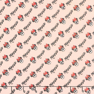 Disney - Minnie Mouse Minnie Signature Blush Yardage