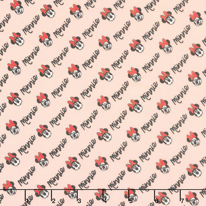 Disney - Minnie Mouse Minnie Signature Blush Yardage