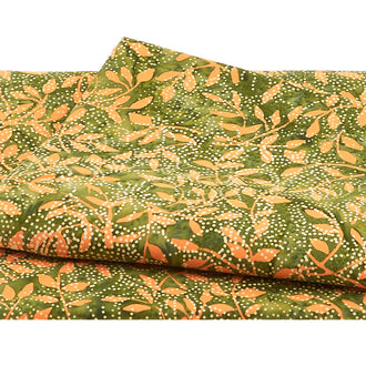 Coco Cabana Batiks - Dot Hibiscus Eucalyptus 2 Yard Cut
