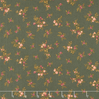 Chocolate Covered Cherries - Floral Chocolate Yardage