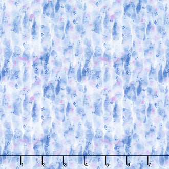 Among the Branches - Paint Texture Blue Yardage