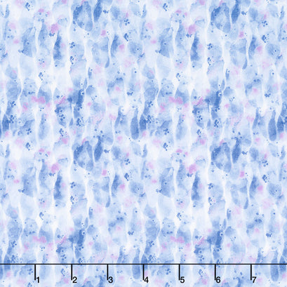 Among the Branches - Paint Texture Blue Yardage