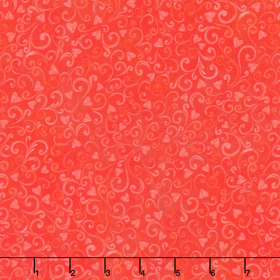 Lovely Day - Swirls Cherry Yardage