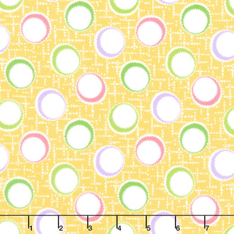 On the Bright Side - Inner Dots Banana Yardage