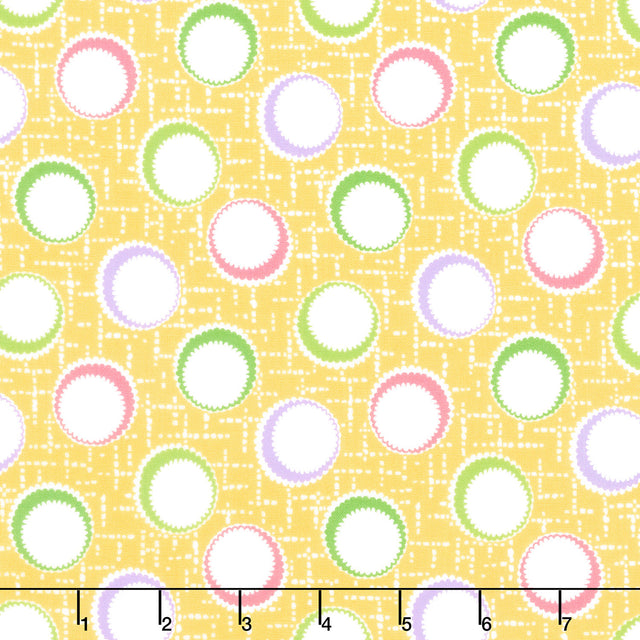 On the Bright Side - Inner Dots Banana Yardage Primary Image