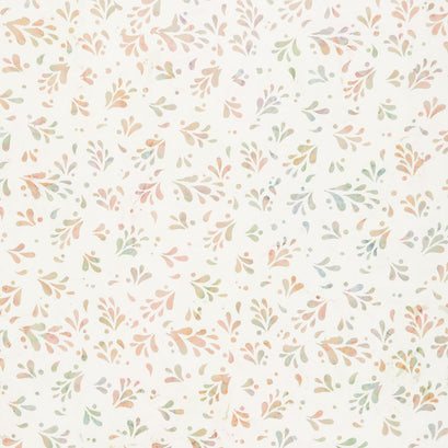 La Vie En Rose - Fleur De Lis Dots Vanilla Yardage