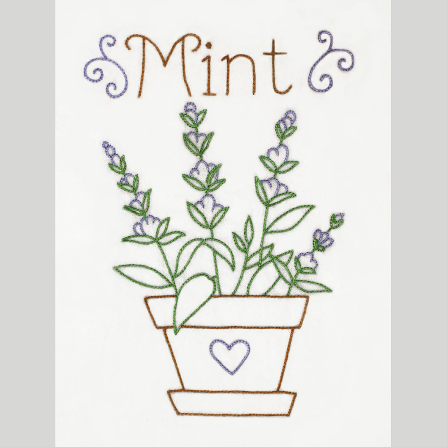 Aunt Martha's Superb Herb Iron-On Embroidery Pattern Alternative View #3