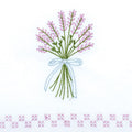 Lavender Embroidery Hand Towel Set Alternative View #1